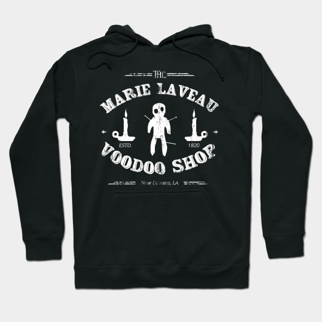 Marie Laveau Voodoo Shop, distressed Hoodie by hauntedjack